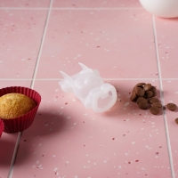 Молд новогодний &laquo;Оленёнок&raquo;, силикон, 6&times;3&times;6 см, прозрачный