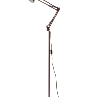 Торшер "Валли" 1х40Вт Е27 бордовый 28,5х28,5х178см