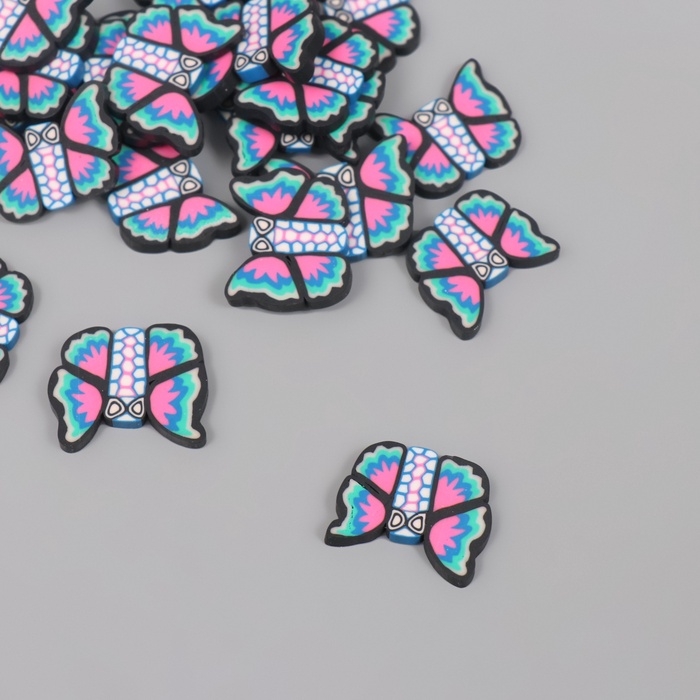 Декор для творчества PVC "Голубые бабочки" набор 20 гр 0,3х1,7х1,9 см