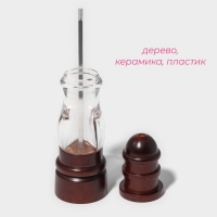 Мельница для специй Доляна &laquo;Эстет&raquo;, 22&times;5,5 см, керамический механизм, дуб