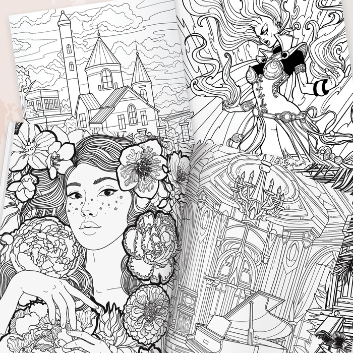 Раскраска-вдохновение &laquo;Мир твоих чувств&raquo;