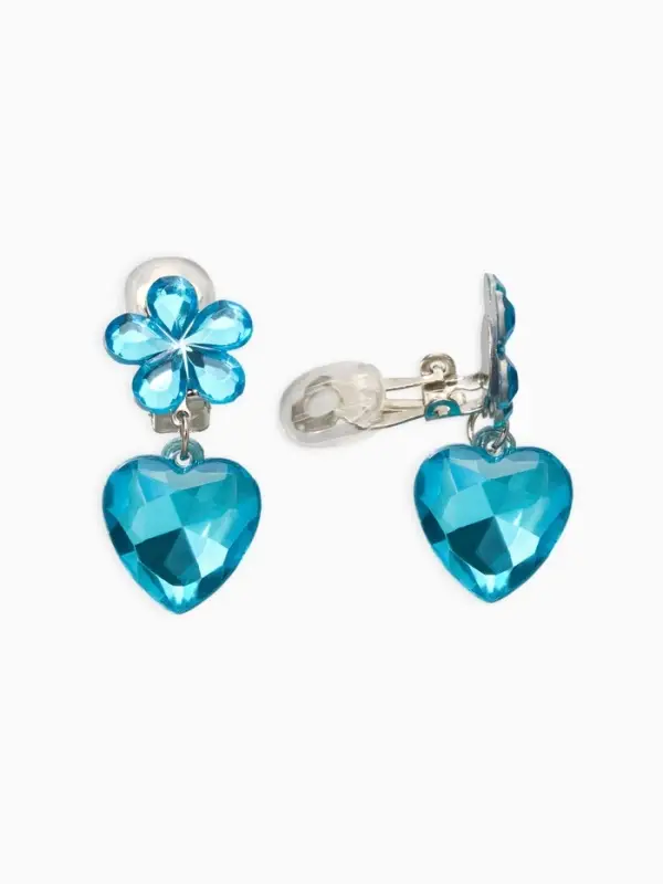 Комплект детский &laquo;Выбражулька&raquo; 4 предмета,3 браслета, 1 клипсы, единорог, сердце, цветной