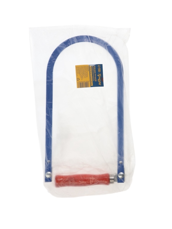 Лобзик ручной ТУНДРА, деревянная рукоятка, пилки 130 мм, высота 260 мм