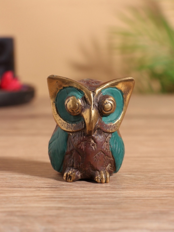 Сувенир бронза "Совёнок" 4х5х4 см