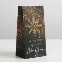 Пакет без ручек &laquo;Золото&raquo;, 10 х 19,5 х 7 см