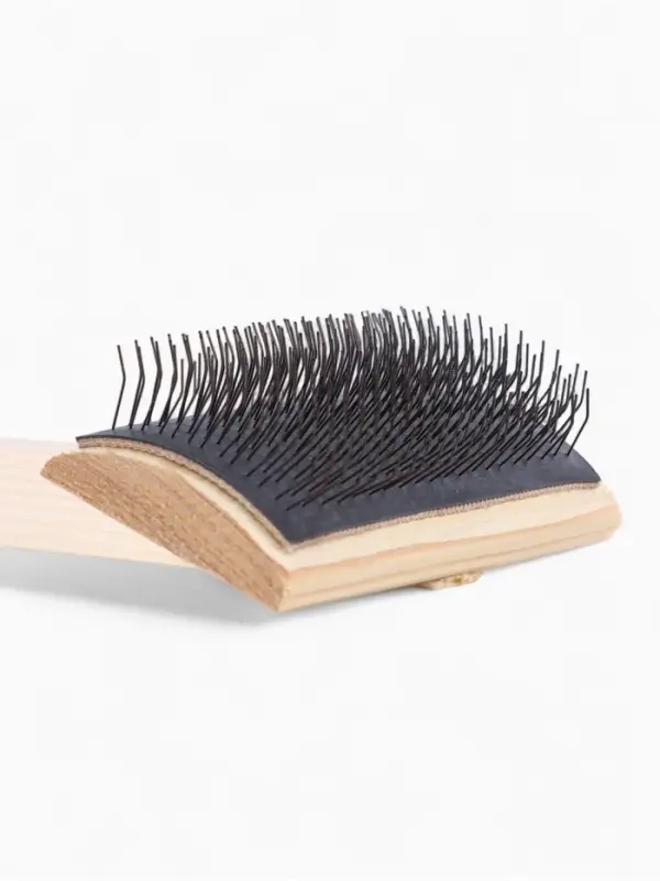 Щетка-пуходёрка деревянная ZOONIK полукруглая, большая, 85&times;55 см