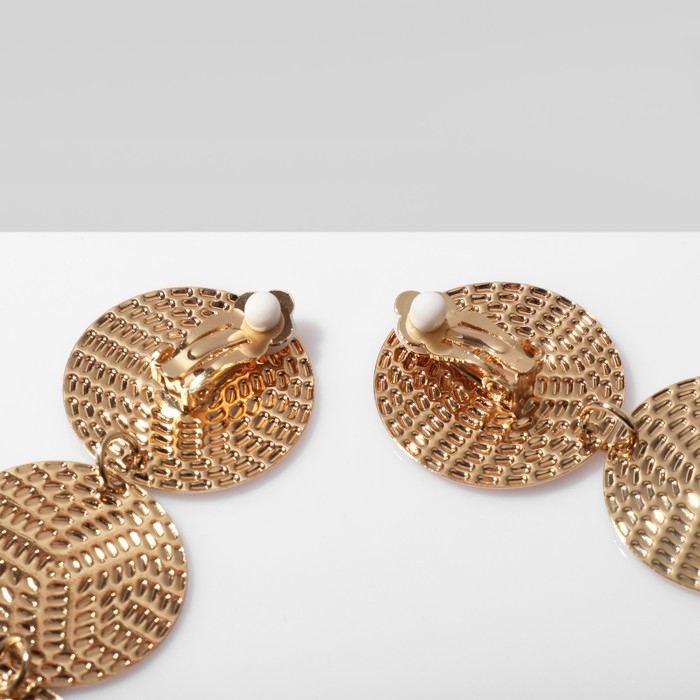 Клипсы &laquo;Лёгкость&raquo; три диска, цвет золото