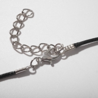 Кулон унисекс &laquo;Дракон&raquo; светящийся, цвет серебро на чёрном шнурке, 44 см