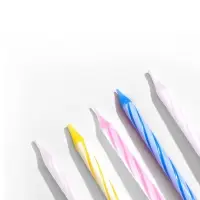 Свечи для торта &laquo;Спираль&raquo;, 5 см, набор 24 шт., 12 подставок