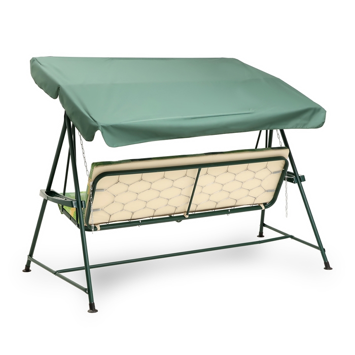 Садовые качели Садовые качели "Касабланка" зеленые, макс. нагрузка 250 кг, 150 х 220 х 120 см