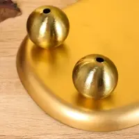 Блюдо сервировочное текстурное на золотых ножках сферах &laquo;Песок&raquo;, 29&times;15.5&times;7 +/- 0.5 см