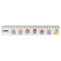 Линейка 20 см дизайн СТАММ "Настроение", пластиковая, широкая, европодвес