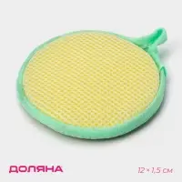 Губка для посуды Доляна &laquo;Мастер&raquo;, 12&times;12&times;1.5 см