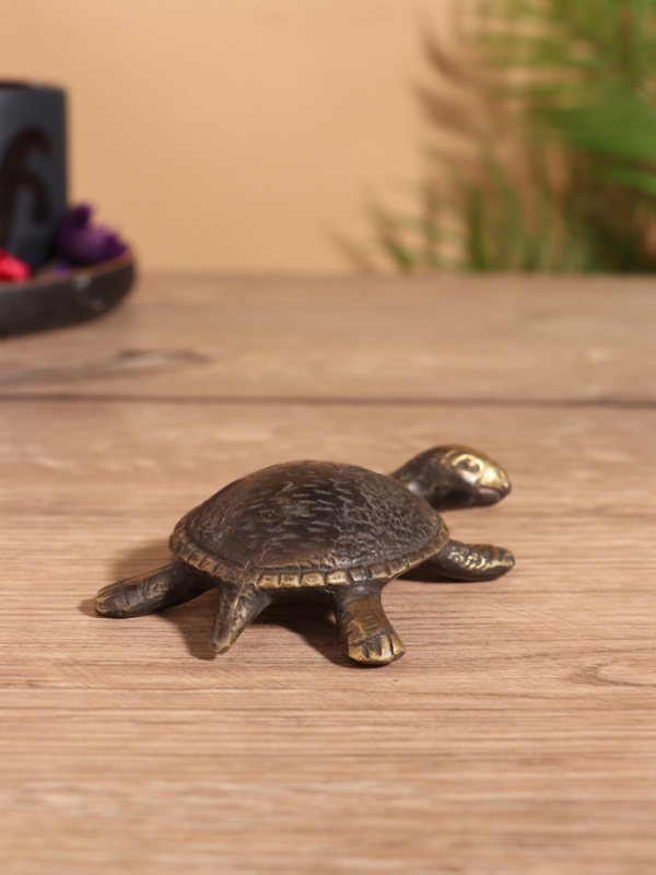 Сувенир бронза "Черепашка" 9х7х3 см