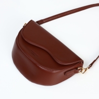 Сумка женская мессенджер на молнии, цвет красно-коричневый Сумка женская мессенджер на молнии, цвет красно-коричневый