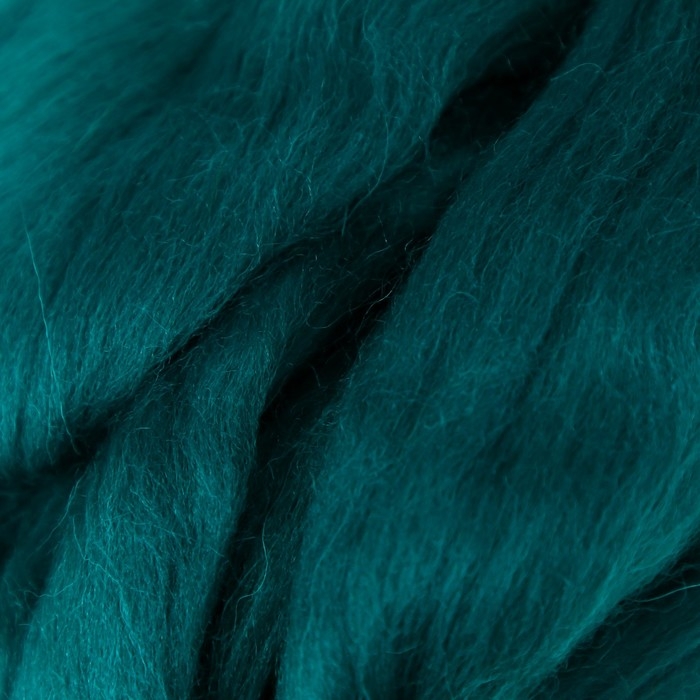 Шерсть для валяния 100% полутонкая шерсть 50гр (573-Т.изумруд) Шерсть для валяния 100% полутонкая шерсть 50гр (573-Т.изумруд)