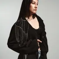 Бодичейн через плечо &laquo;Цепочка&raquo;, цвет серебро