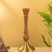 Подсвечник на 1 свечу "Бисквит" 10,5х10,5х25 см