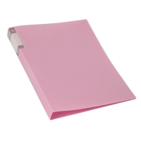 Папка с пружинным скоросшивателем А4, 700 мкм, 27 мм, Calligrata TOP Pastel, внутренний и торцевой карман, до 180 листов, фламинго