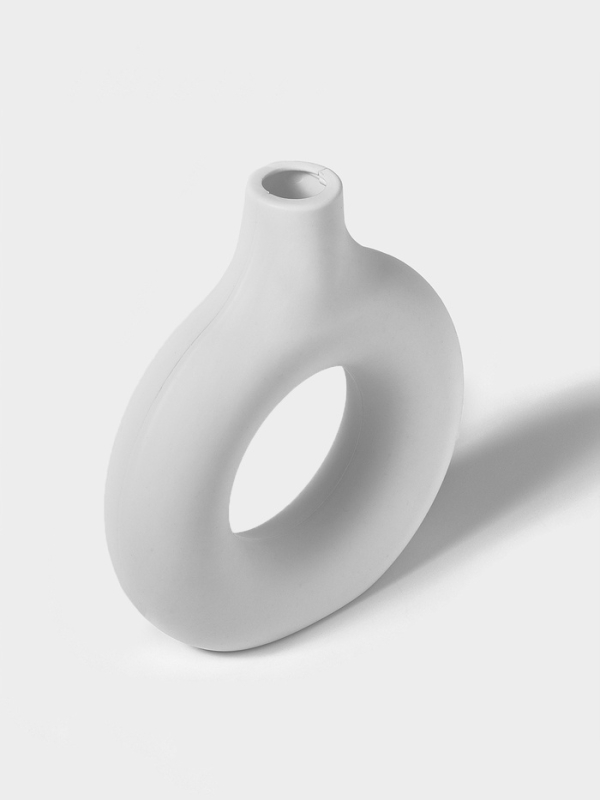 Ваза для сухоцветов Ваза для сухоцветов "Ring" 5х18х19,5 см, цвет белый