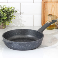 Сковорода &laquo;Гранит&raquo;, d=26 см, пластиковая ручка, антипригарное покрытие, цвет серый