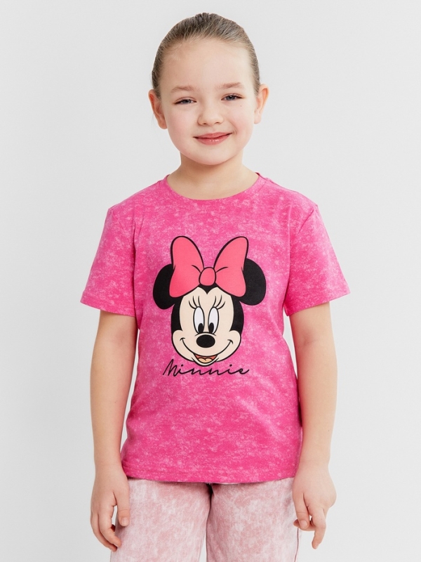 Футболка Minnie, Минни Маус, рост 86-92, розовый