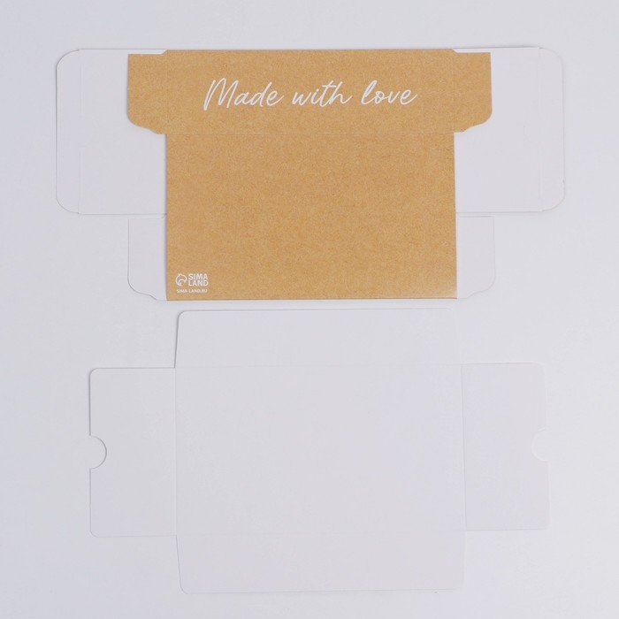 Коробка для макарун, кондитерская упаковка «Made with love», 18 х 10.5 х 5.5 см Коробка для макарун, кондитерская упаковка «Made with love», 18 х 10.5 х 5.5 см