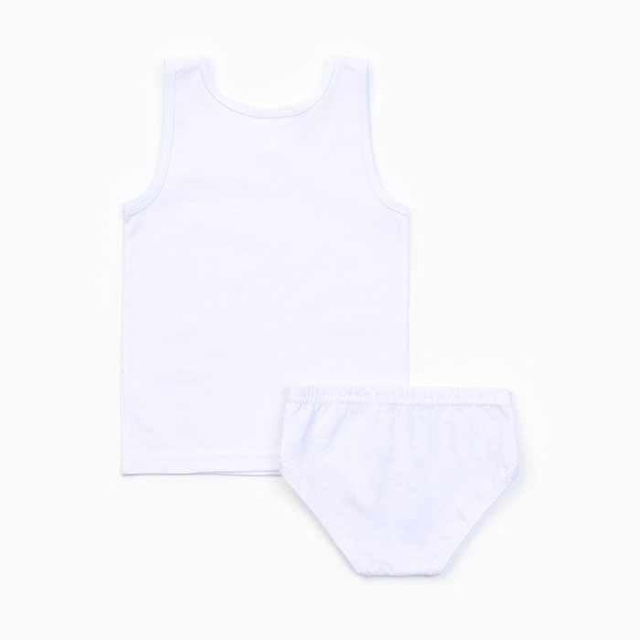 Комплект (майка,трусы) для мальчика А.7175, цвет белый, рост 122 см (32)