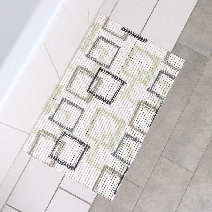 Коврик для дома Доляна &laquo;Эбби&raquo;, 40&times;65 см, цвет бежевый