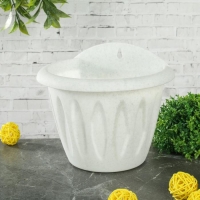 Кашпо настенное &laquo;Фелиция&raquo;, 1 л, d=16 см, цвет мраморный