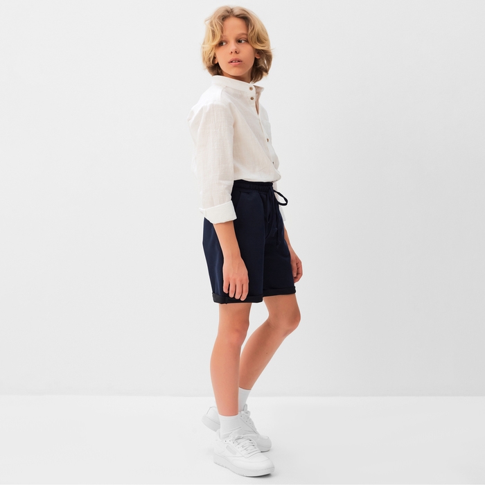 Шорты для мальчика MINAKU цвет синий, рост 116