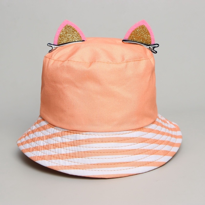 Панама детская для девочки &laquo;Лисичка&raquo;, с ушками, р-р 52-54