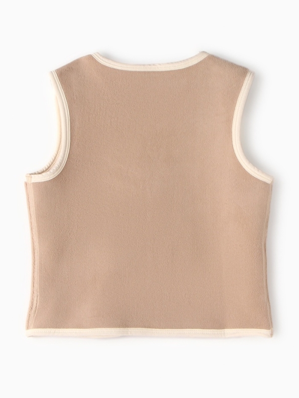 Жилетка флисовая детская Collorista, цв. бежевый, рост 116 см Жилетка флисовая детская Collorista, цв. бежевый, рост 116 см