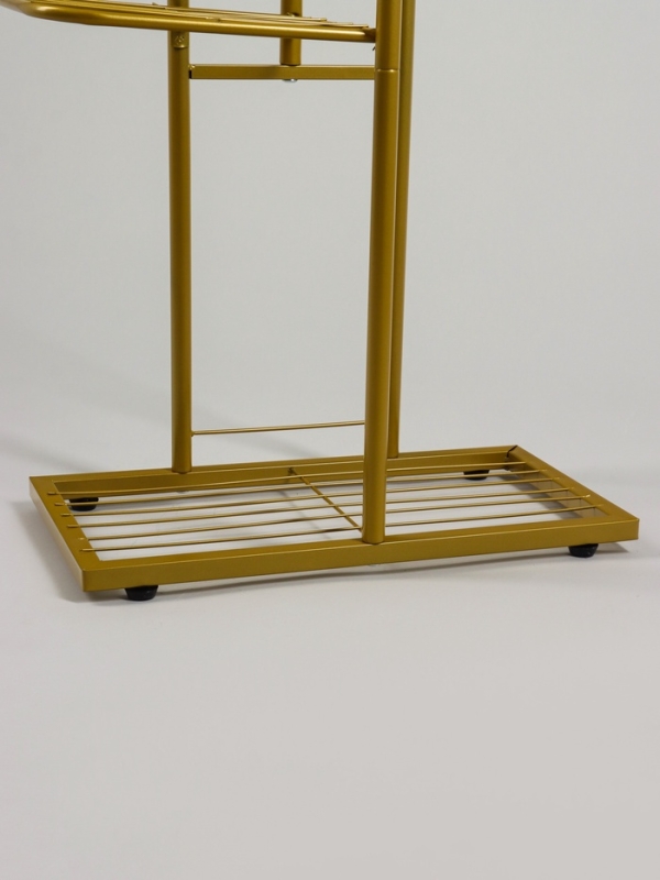 Подставка для цветов Greengo, 4 полки, 43 &times; 22 &times; 82 см, напольная, металл, цвет золотой