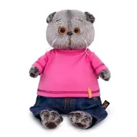 Мягкая игрушка &laquo;Басик в джинсах и малиновой футболке&raquo;, 25 см