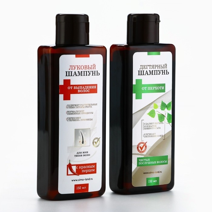 Луковый шампунь для волос против выпадения, с красным перцем, укрепление и рост, 150 мл, КЛАДОВАЯ КРАСОТЫ