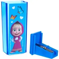 Точилка пластиковая прямоугольная, &laquo;Маша и медведь&raquo;