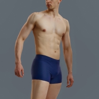Плавки-шорты спортивные мужские, размер 56, цвет темно-синий