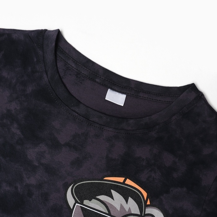 Футболка детская KAFTAN "Trendy" р.36 (134-140), серый тай-дай