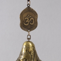 Музыка ветра металл от сглаза "Знак "ОМ" 5 трубочек h=55см