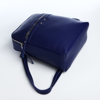 Рюкзак женский из искусственной кожи на молнии, 2 кармана, цвет синий Рюкзак женский из искусственной кожи на молнии, 2 кармана, цвет синий