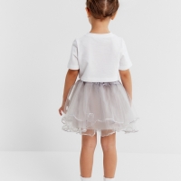 Юбка сетка детская KAFTAN, серый, размер 28