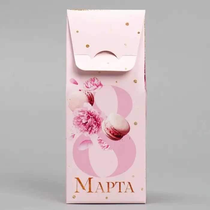 Коробка складная &laquo;8 марта&raquo;, 5.7 х 14.5 х 3.5 см