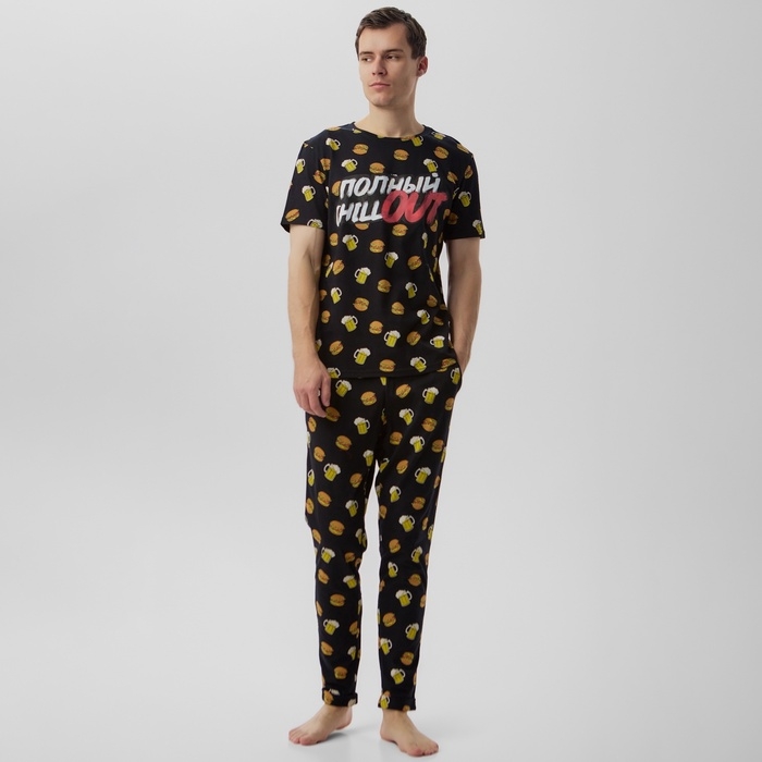 Пижама мужская KAFTAN "Полный out" размер 56