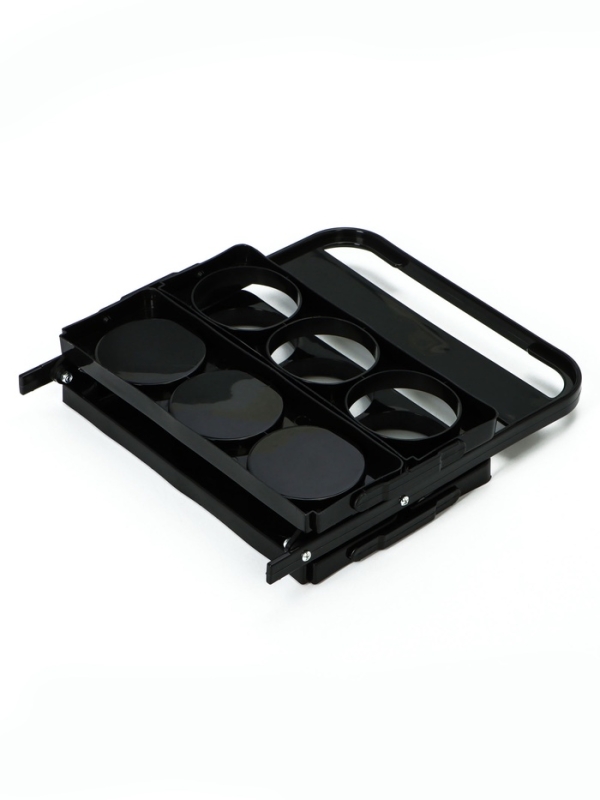 Переноска, подставка для 6 бутылок, 33 х 27,2 х 18 см, внутренний диаметр 7,8 см, черный