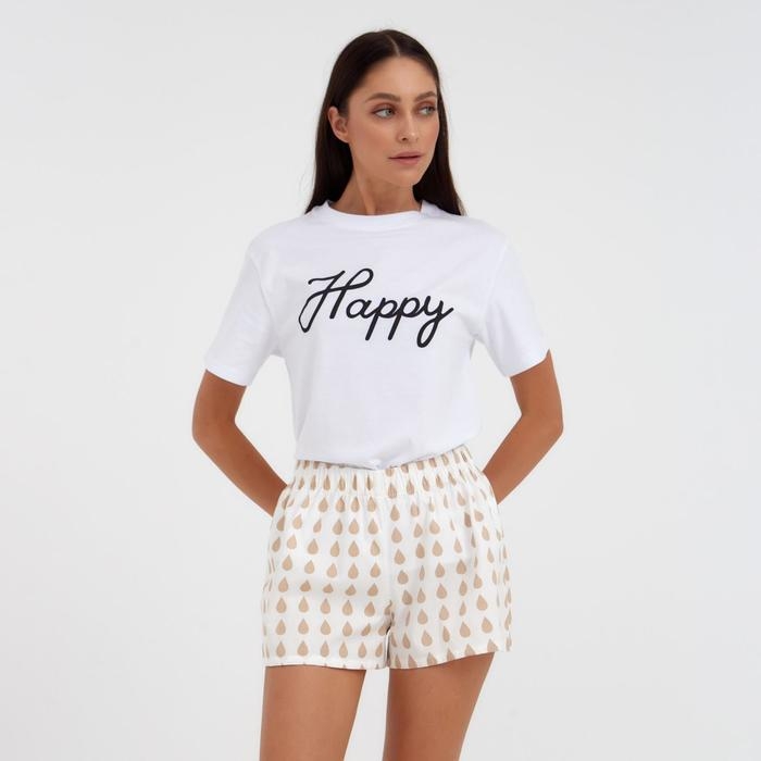 Шорты женские KAFTAN "Drops", р. 44-46, белый