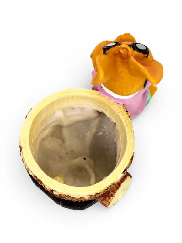 Фигурное кашпо 13 х 9 х 15см  "Заяц на велосипеде"