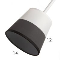 Бра "Селена" Е27 40Вт бело-золотой 14х14х11 см