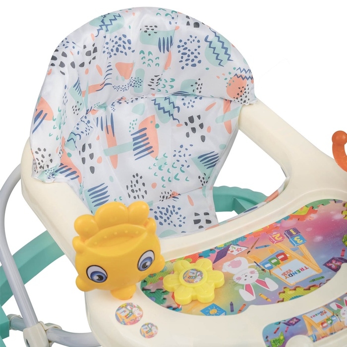 Ходунки Ходунки "Солнышко С" 7 силик. колес, муз. (упак.7 шт.) (Indigo), бирюзовый