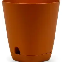 Кашпо с прикорневым поливом 2 л  D-14,5см, H-15см карамель "Гранд"